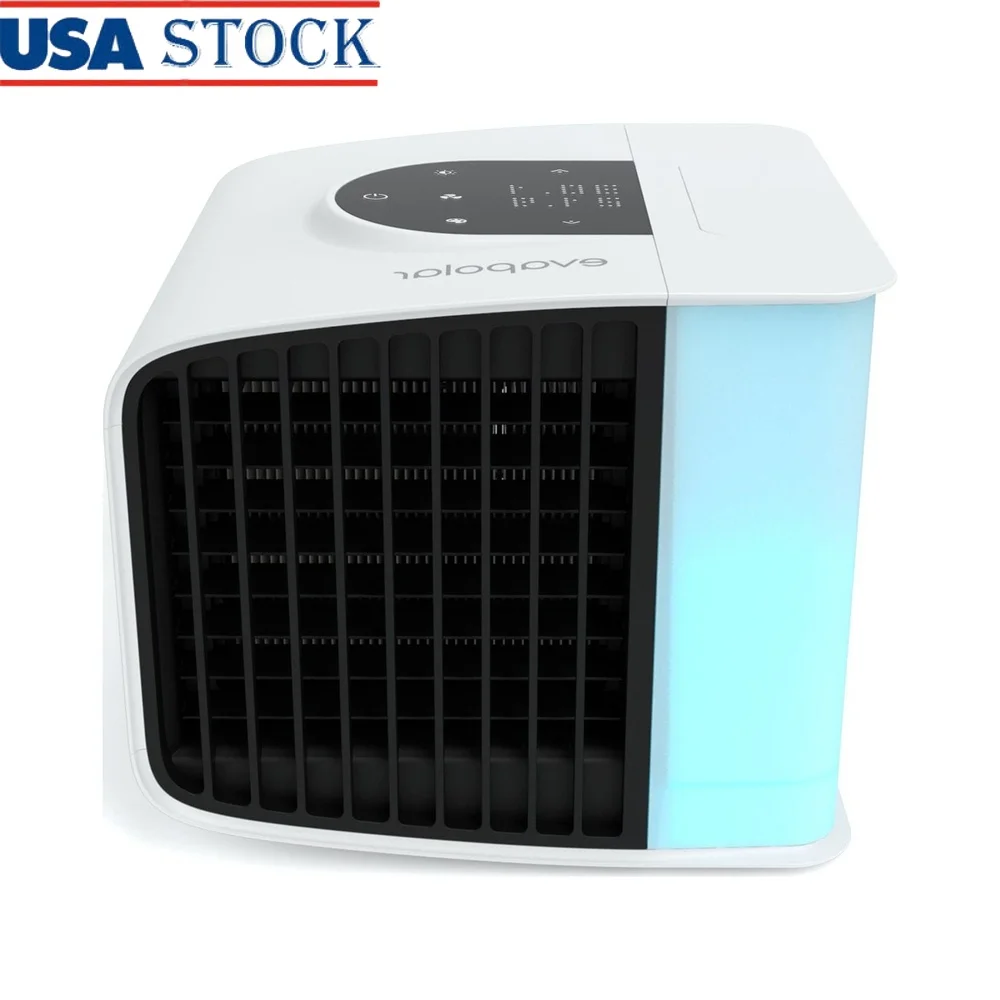 

Портативный мини-охладитель воздуха с питанием от USB, испарительный кондиционер, увлажнитель воздуха, управление через приложение для умного дома, шепот, тихая энергия