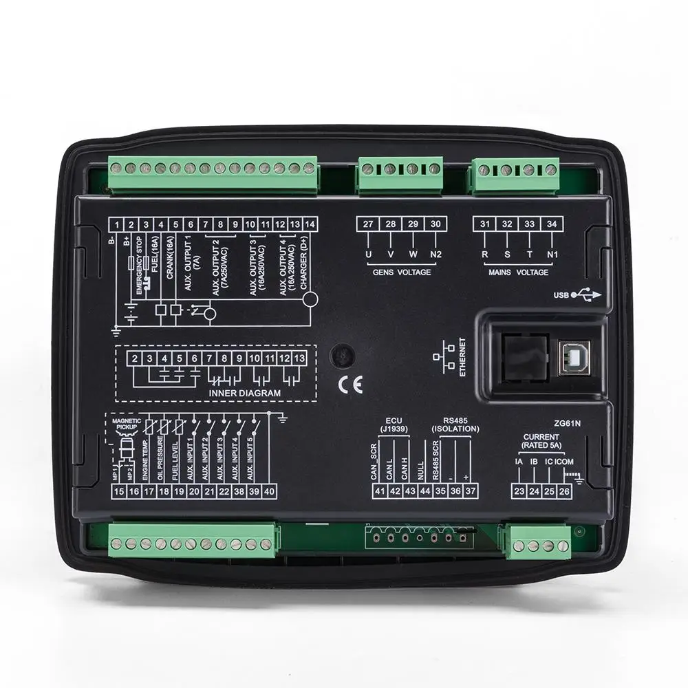 Smartgen HGM6110N/6120N AMF Controller 8-35VDC LCD RS485/Modbus IP55 CE/ISO OEM Compatible Fast Ship