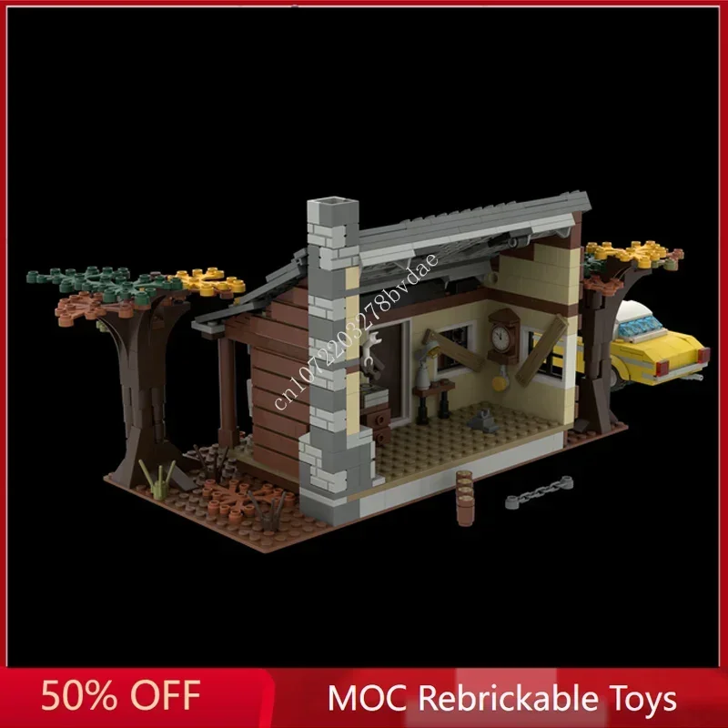 598PCS Evil Dead Knowby cabin Modular MOC Creative street view Model Building Blocks Architecture DIY Assembly Model Toys Gifts