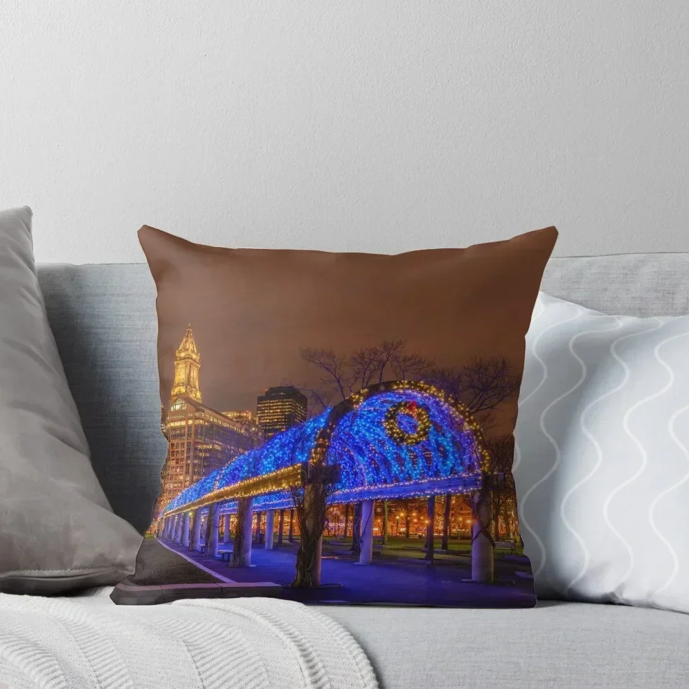 

Christopher Columbus Waterfront Park Throw Pillow Cushion Cover Set autumn pillowcase pillow