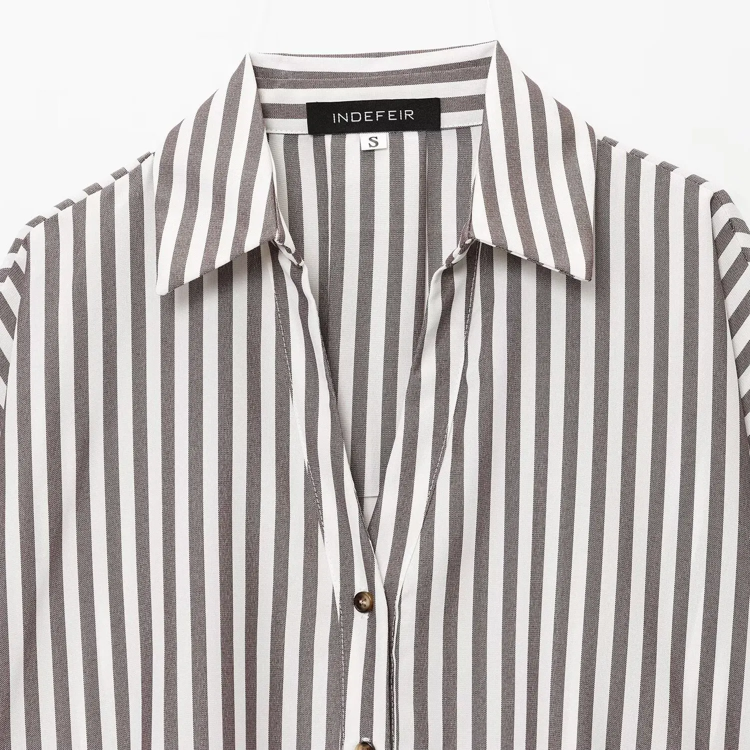 

Topenomi Simple Striped Shirt Women 2025 Autumn Lapel Single Breasted Loose Tops French Vintage Casual Versatile Blouse Camisa