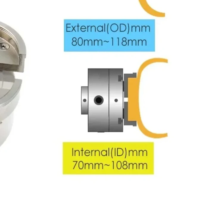 

1 шт., хромированный ступенчатый круглый штифт, набор щебок, деревообрабатывающие токарные аксессуары для TASP 100 мм, 4-кулачковый самоцентрирующийся токарный станок по дереву, прокрутка C