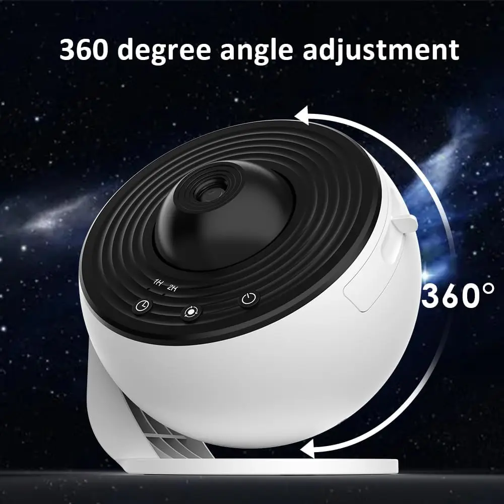 Projetor de estrela galáxia luz noturna imagens hd disco planetário projetor luzes com temporizador, lâmpada noturna para presente de natal quarto infantil