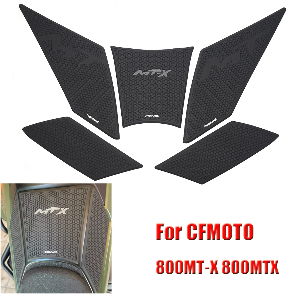 For CFMOTO 800MT-X 800MTX 800 MT-X  Anti-slip Motorcycle Side Sticker Fuel Tank Decal Protector Traction Pad Decoration Sets