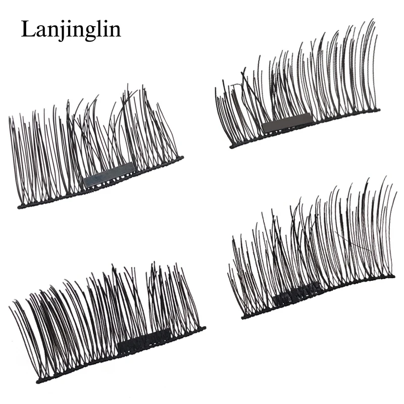 1 Pair Magnetic Eyelashes Natural Long Reusable False Lashes No Glue Magnetic Fake Eye lashes Makeup Tools Faux Cils maquillaje