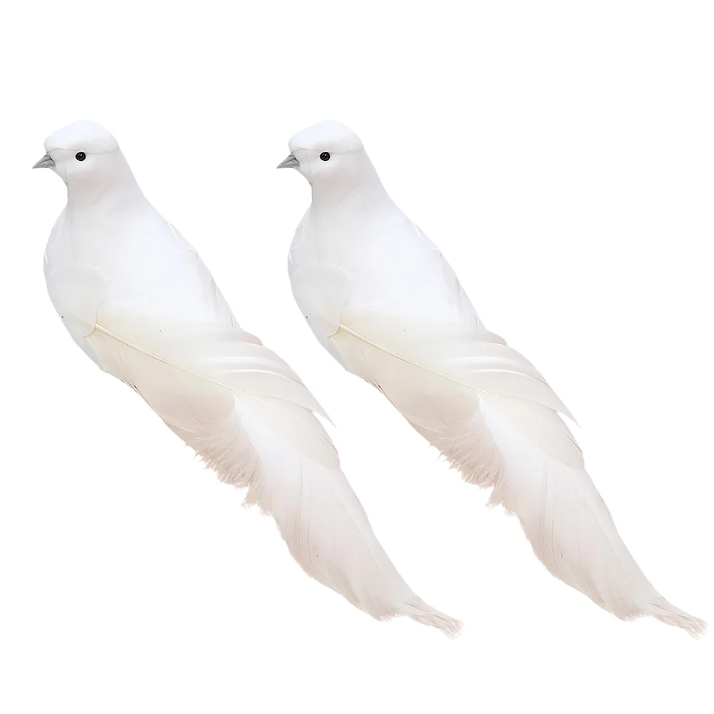 

Simulated Pendant Gardening Supply Decorative Bird Animal Statues Lovely Pigeon Ornaments Pastoral Dove for Home