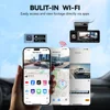 REDTIGER A3 3 カメラフロント/キャビン/リアカムダッシュカムダッシュカメラ内蔵 5.8Ghz WiFi GPS 車 DVR ナイトビジョンパーキングモニター 5