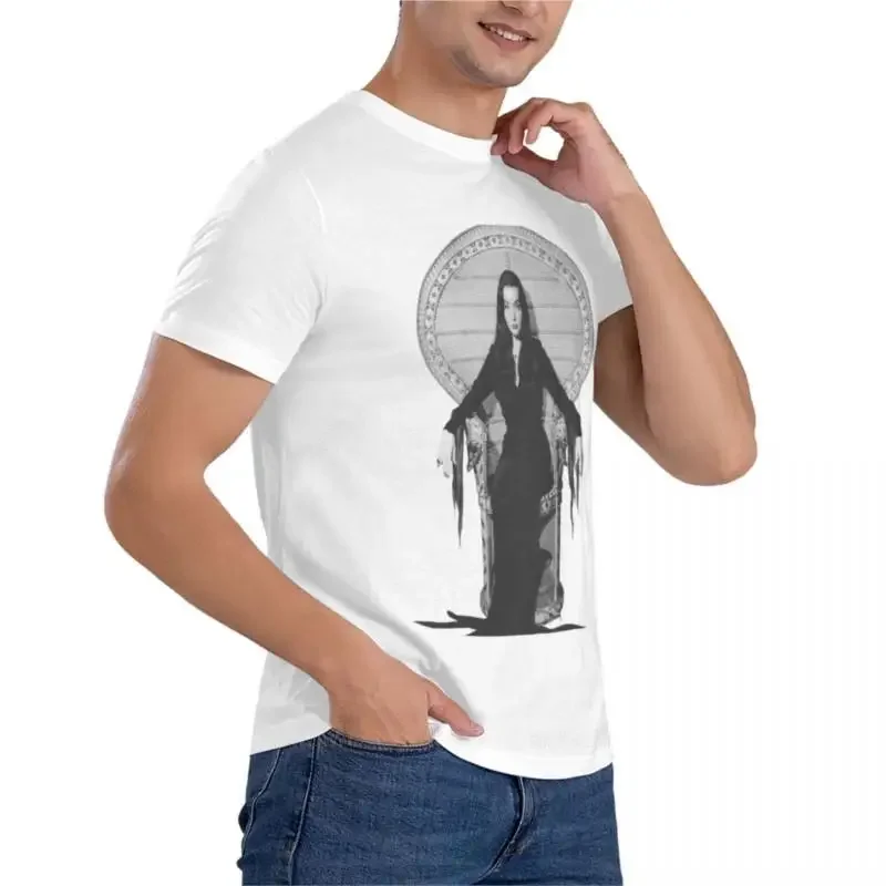 Morticia Addams Graphic Print T-Shirt Men's Sports Fan Men's 2024 Hit High Quality 100% Cotton Fashion Trend