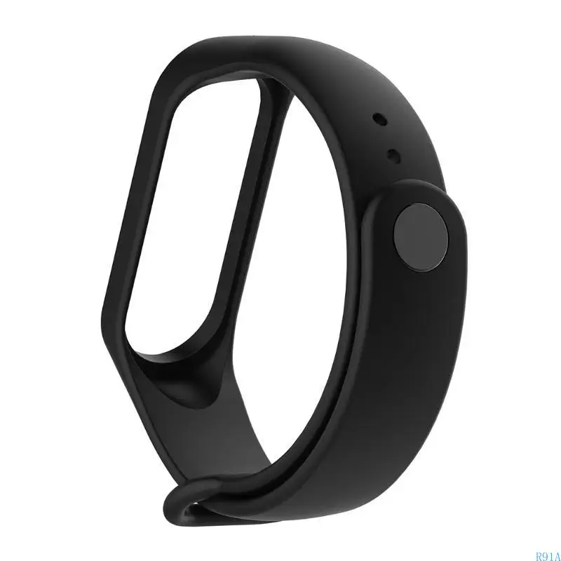 R91A Quick Release Watch Support Accessories Silicone Bristand Bracelet для Mi Band 3 4 мягкие ремни