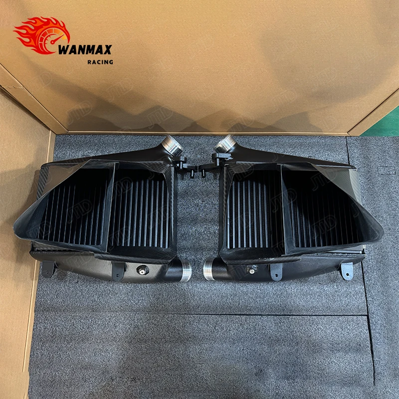 Performance Intercooler Kit for Audi C8 RS6/RS7 4.0T V8 Biturbo, Includes Carbon Fiber Shroud, Direct Fit Cooling Upgrade