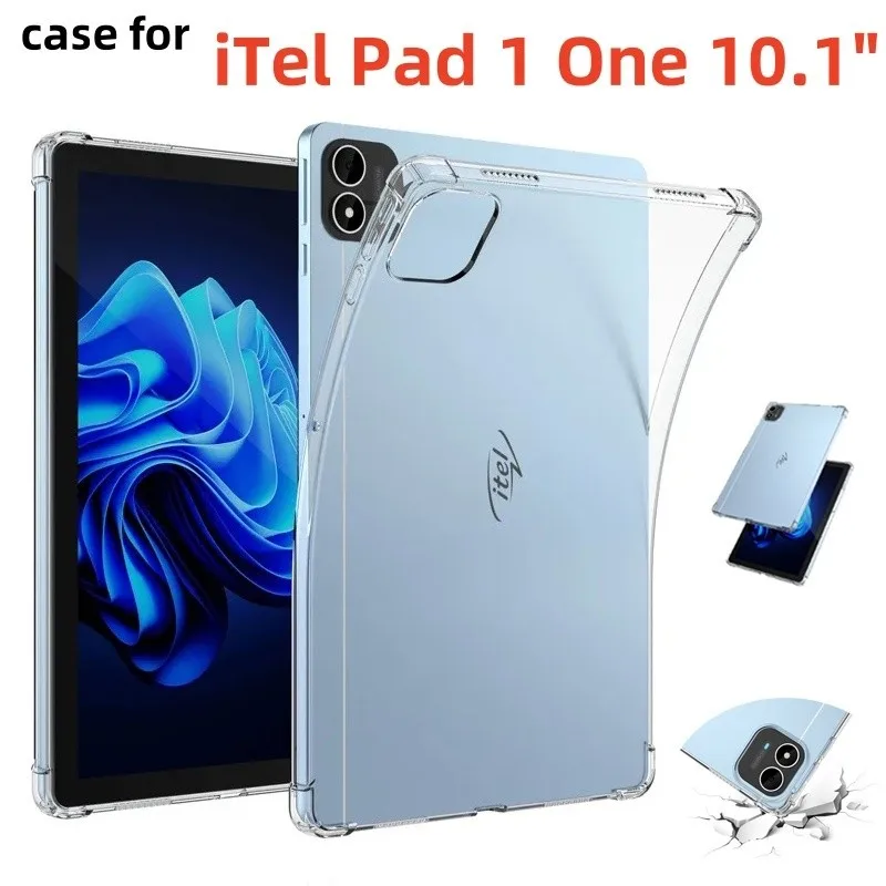 

For iTel Pad 1 One 10.1 Inch Tablet Case Transparent Air-bags Soft Silicone TPU Protection Shockproof Protector Case