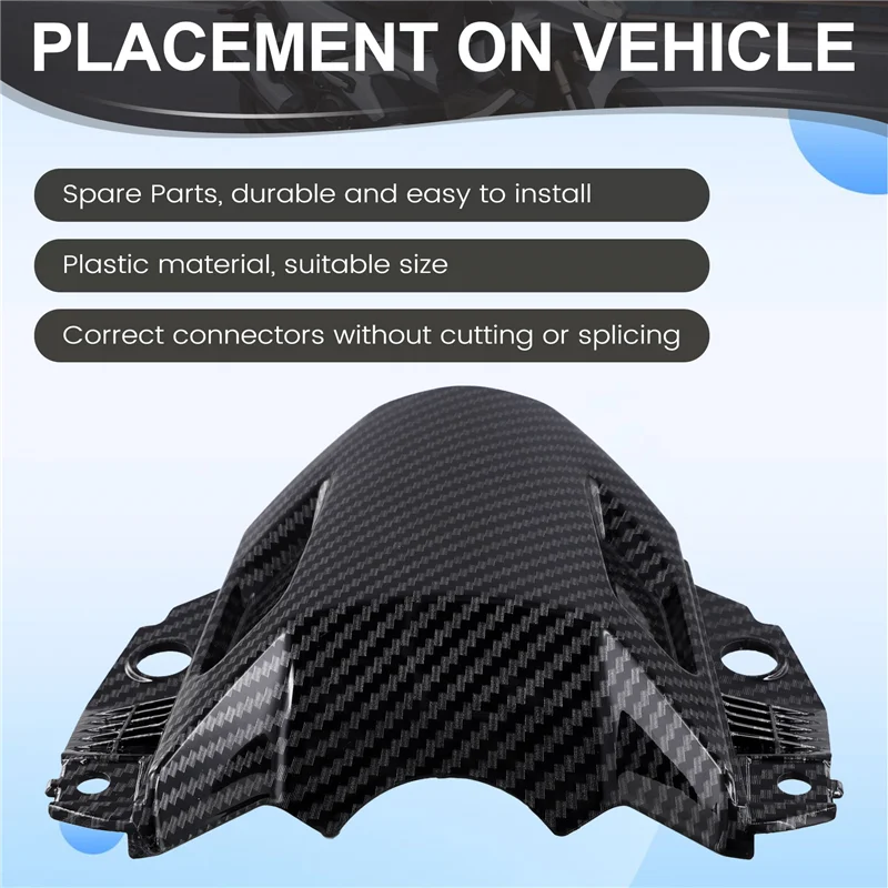 

A51K-Motorcycle Front Section Fairing Headlight Shroud Cover Front Upper Nose Hood For Yamaha MT-07 MT07 FZ07 FZ-07 18-20