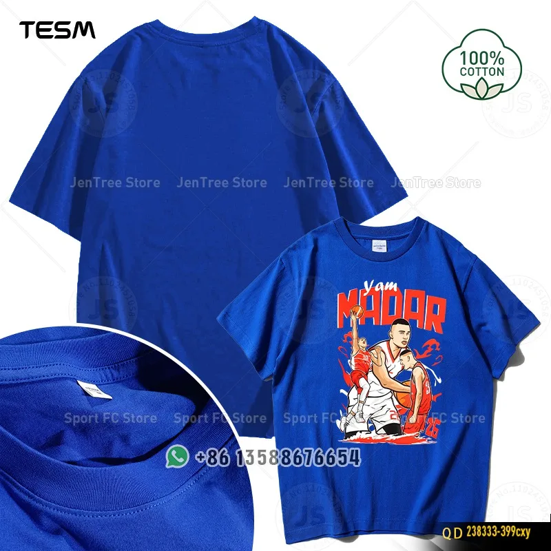 TESM الصيف الرجال القطن الخالص تي شيرت عادية الشارع موضة قصيرة الأكمام فريق ملابس الحفلات 100 القطن بلون قميص