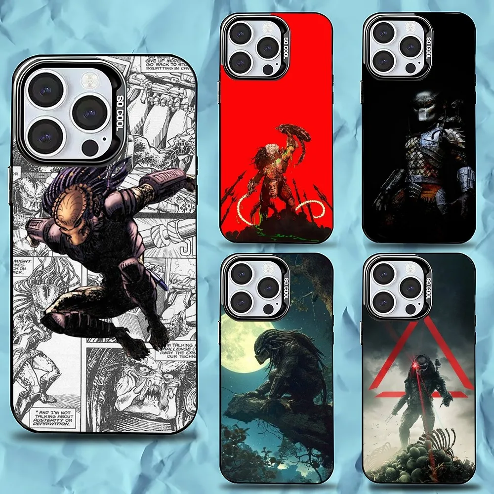

The Predator Phone Case For iPhone 16,15,14,13,12,11,Pro,Max,Plus,Mini,XS,SE Anti Fall Black Matte Hard Bumper