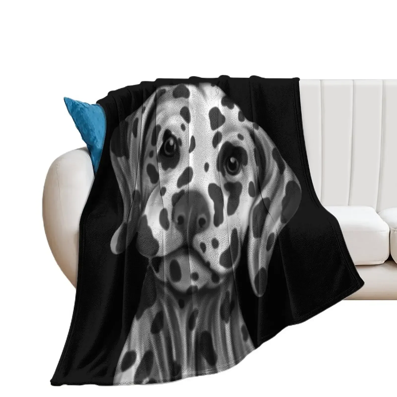 Dalmatian Painting Throw Blanket Soft Plush Plaid christmas gifts Sofas Luxury Brand Blankets