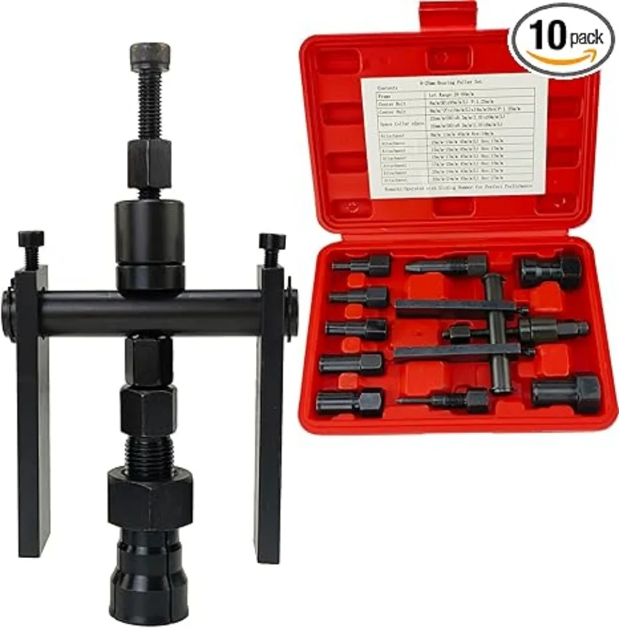 

10-компонентная мотоциклетная жалюзи, внутренняя вставка, экстрактор внутреннего подшипника, набор инструментов для снятия внутреннего подшипника мотоцикла, инструмент S