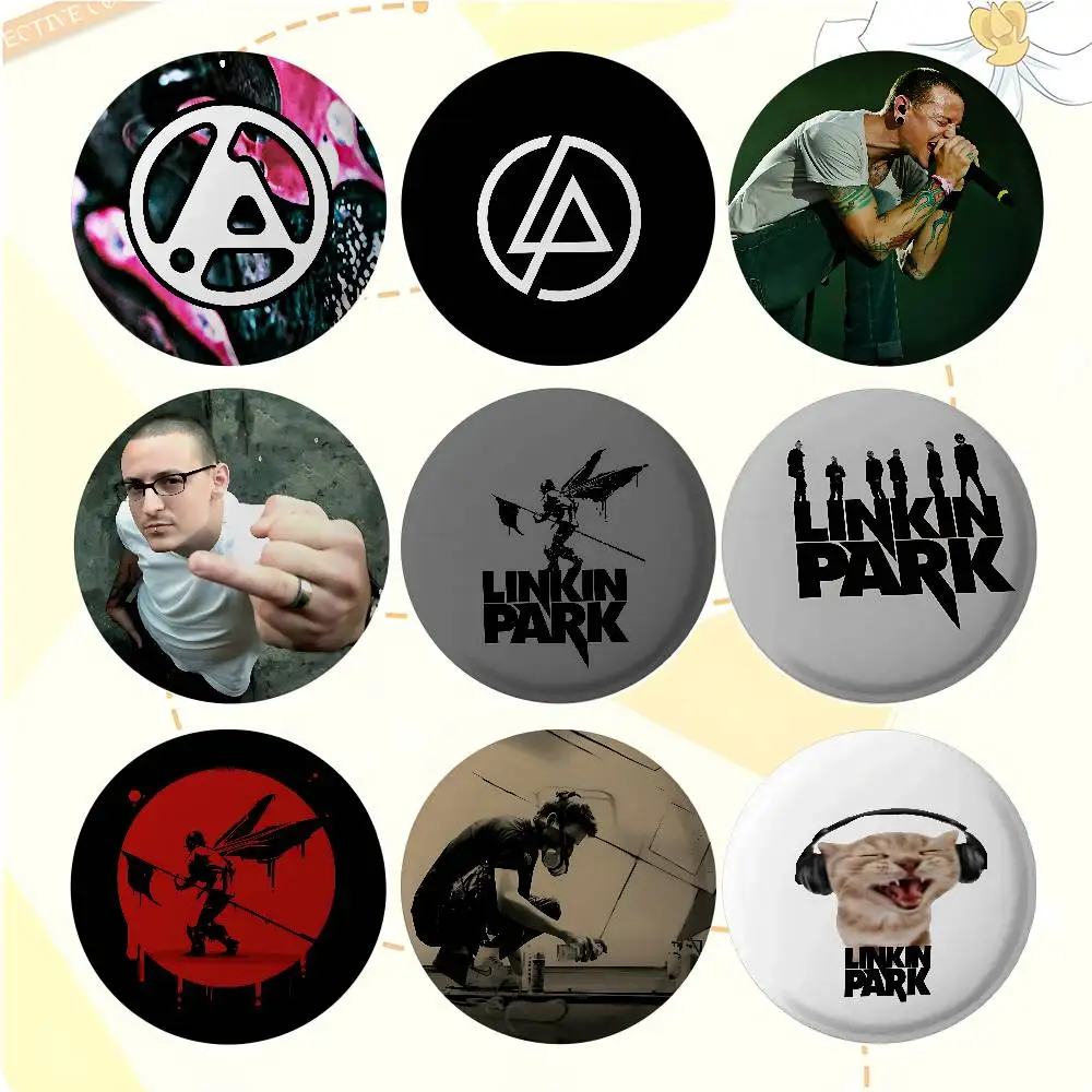 

H-Linkin Band Park-S Badges Button PinsBrooch Creative Funny Quotes Badge Clothes Backpack Jewelry Gift For Kids Friends