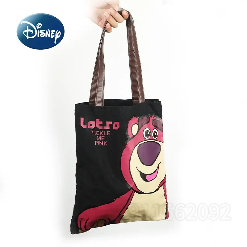 Disney Mickey Original New Women's Handbag Cartoon Fashion Women's Bag Large Capacity High Quality Cartoon Fashion Canvas Bag
