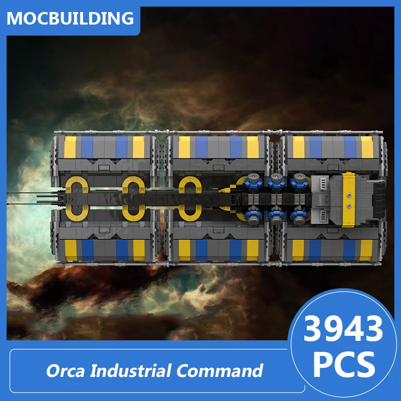 Orca Industrial Command 1/3000 Scale Model Moc Building Blocks Diy Assemble Bricks Space Educational Collect Toys Gifts 3943PCS