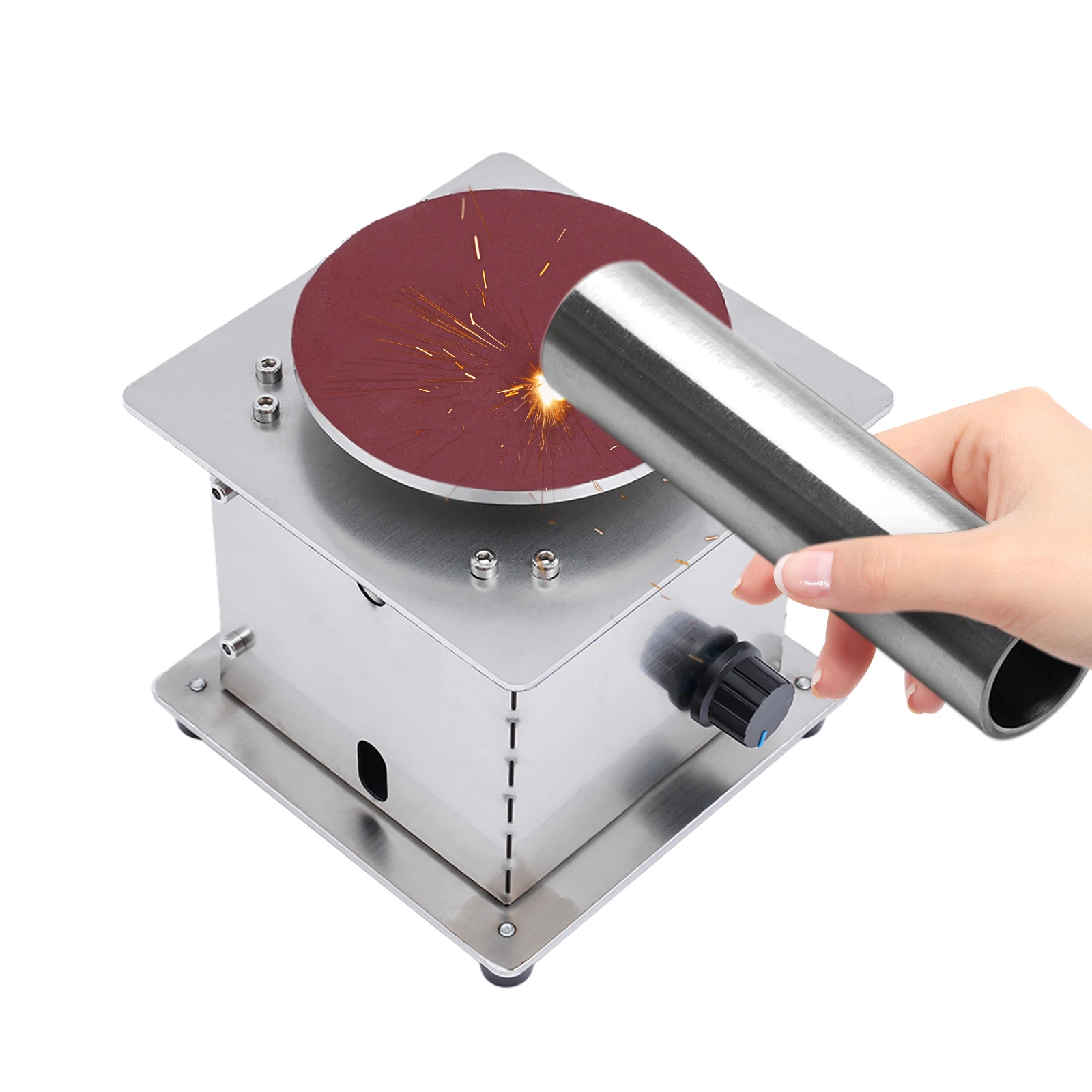 

Belt Sander 200W Motor, Low Noise, Durable Stainless Steel, Ideal for Metal Polishing