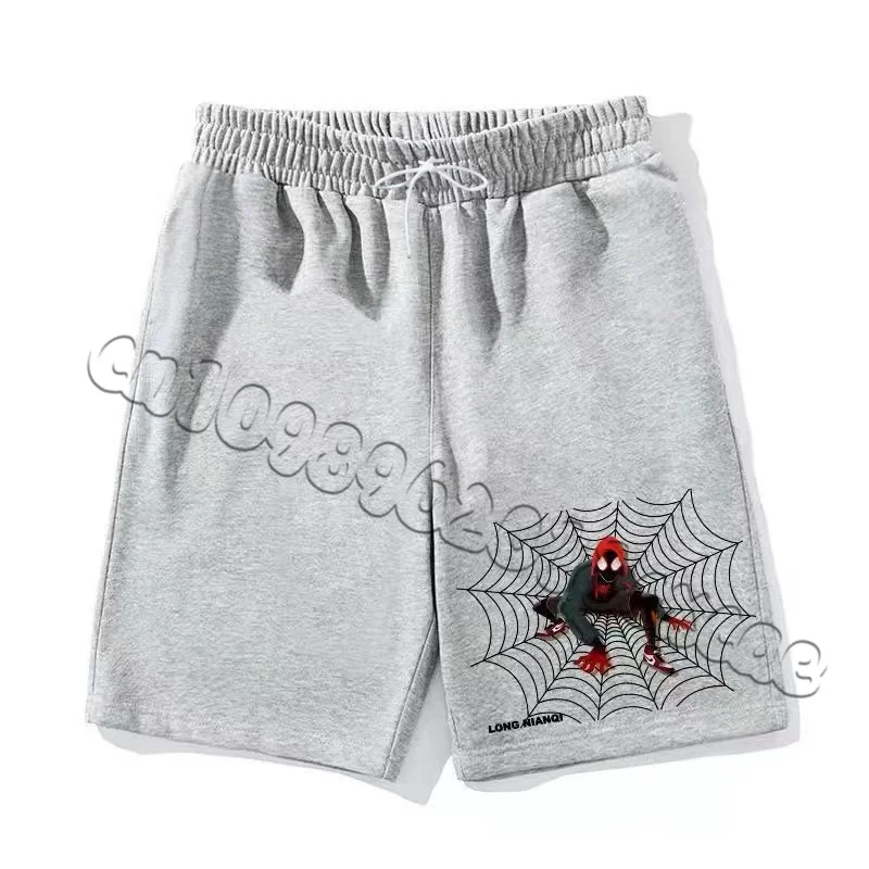 شورت Marvel Venom Spider Man شورت عصري مطبوع ثلاثي الأبعاد للأطفال البالغين، سروال قصير كبير سريع الجفاف