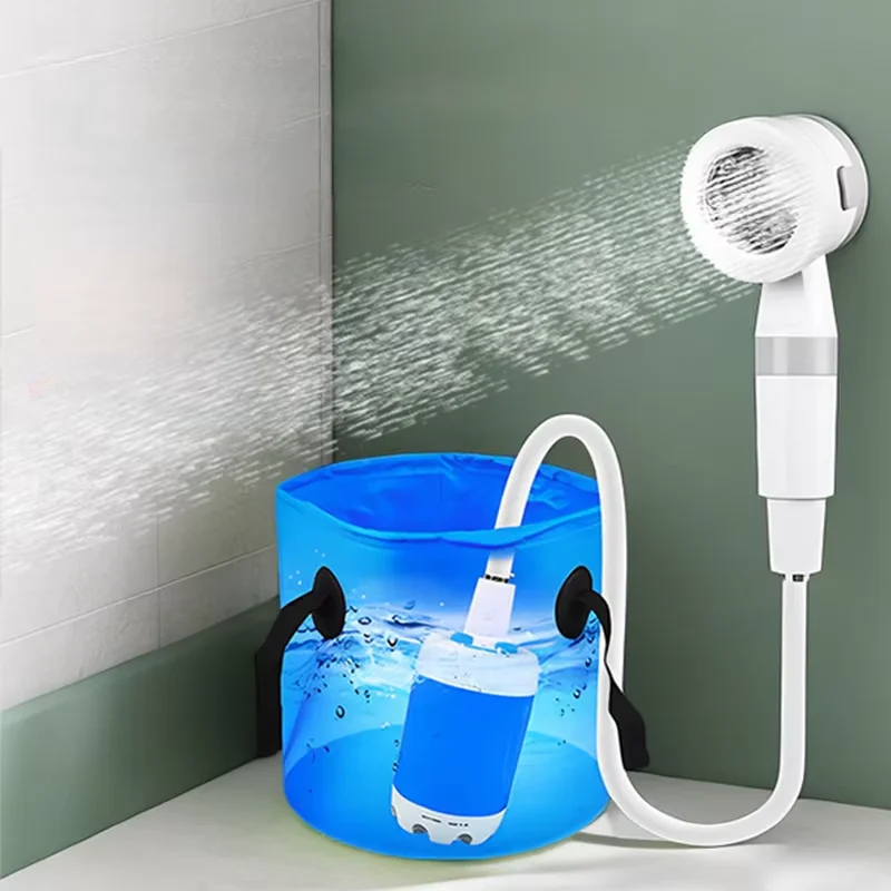 

Portable Outdoor Electric Shower for Construction Sites Dormitories Camping-Bath Product for Outdoor Adventures