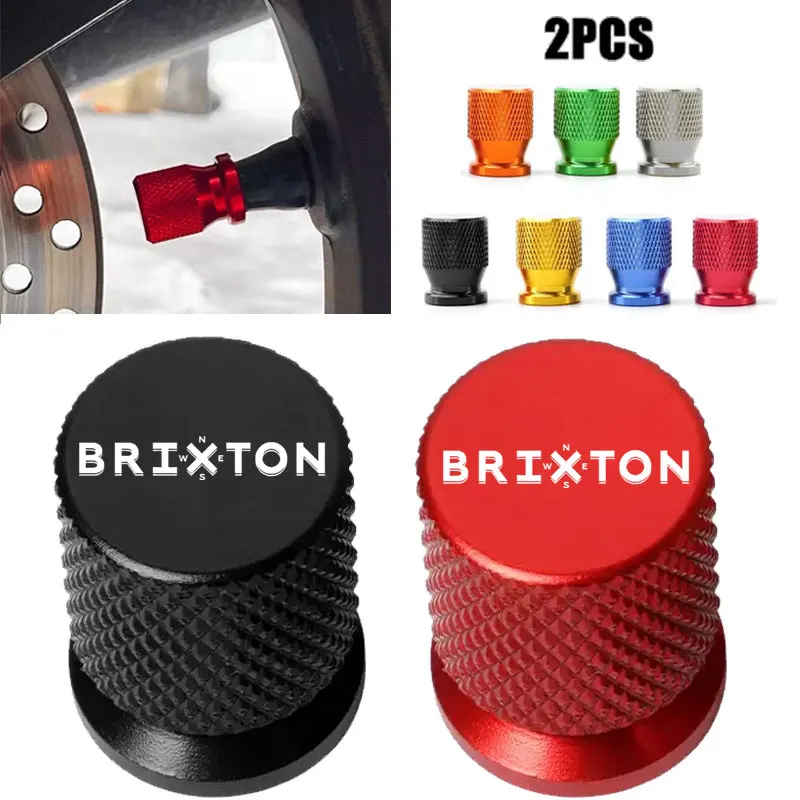 

2PCS Motorcycle Accessories Tire Valve Caps For BRIXTON Cromwell 125 250 1200 Crossfire 500 Storr 500 Sunray 125