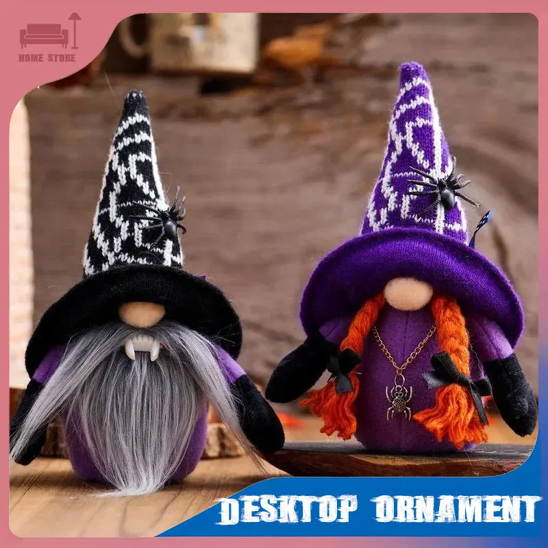 

Halloween Gnome Plush Doll Faceless Dwarf Ornament Witch Spider Gnomes Toys Room Party Desktop Home Decoration Halloween Gifts