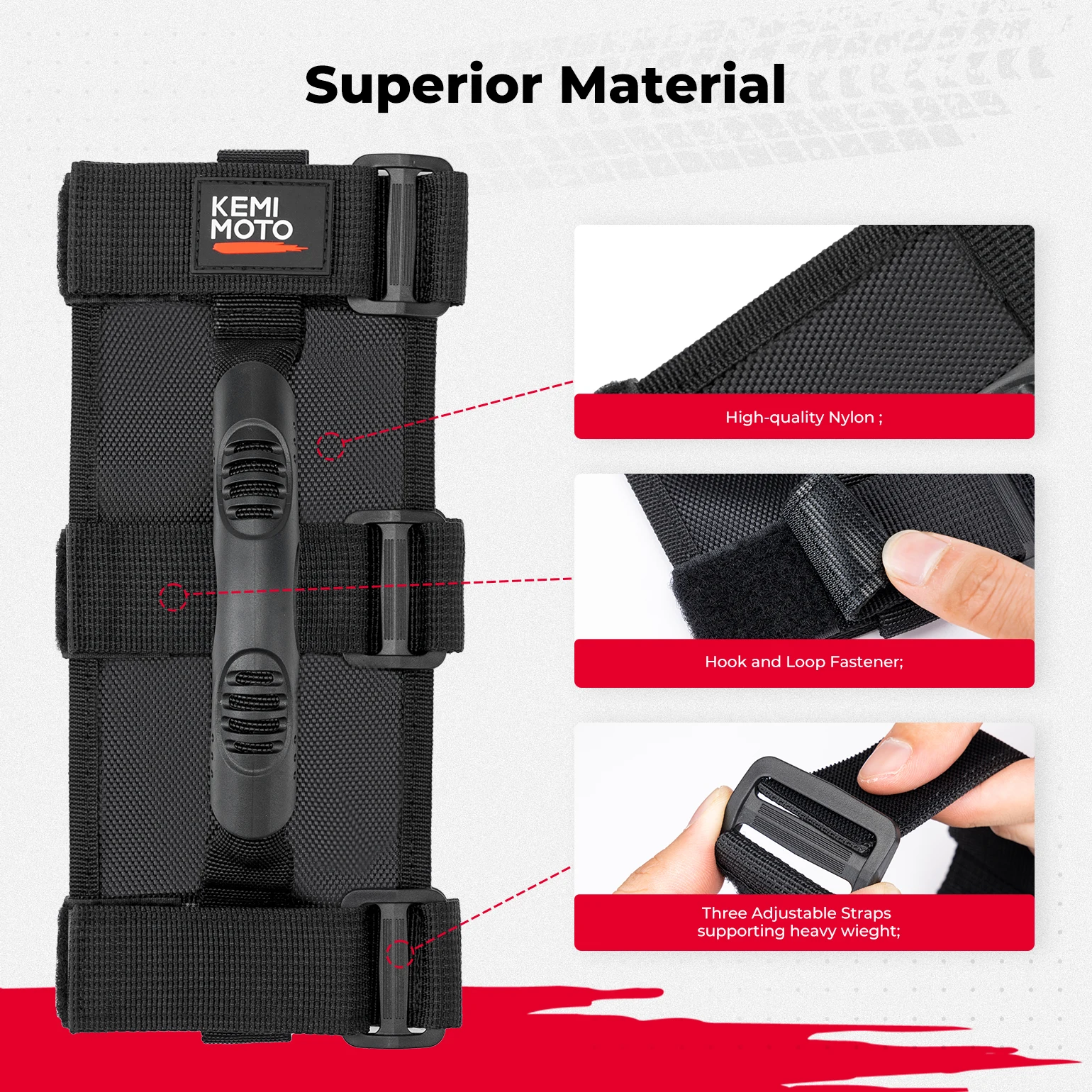 2PCS UTV Grab Handle Fit 1.5-2 inch Roll/ Pro-fit Bar Heavy Duty Grips Compatible with Polaris RZR Ranger for Can Am X3 Defender