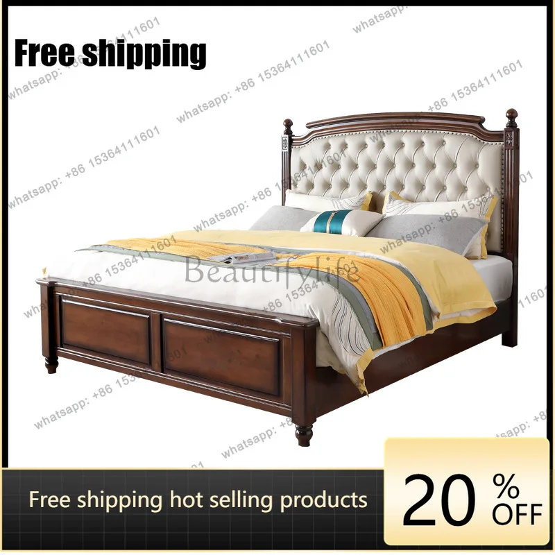 LX American light luxury soft bag bedside storage 1.8 meters 1.5 double bed