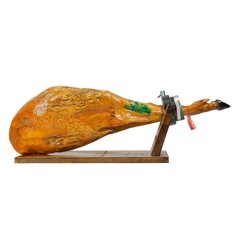 Ham whole leg, red label air-dried ham, ready to eat, ham with leg rack