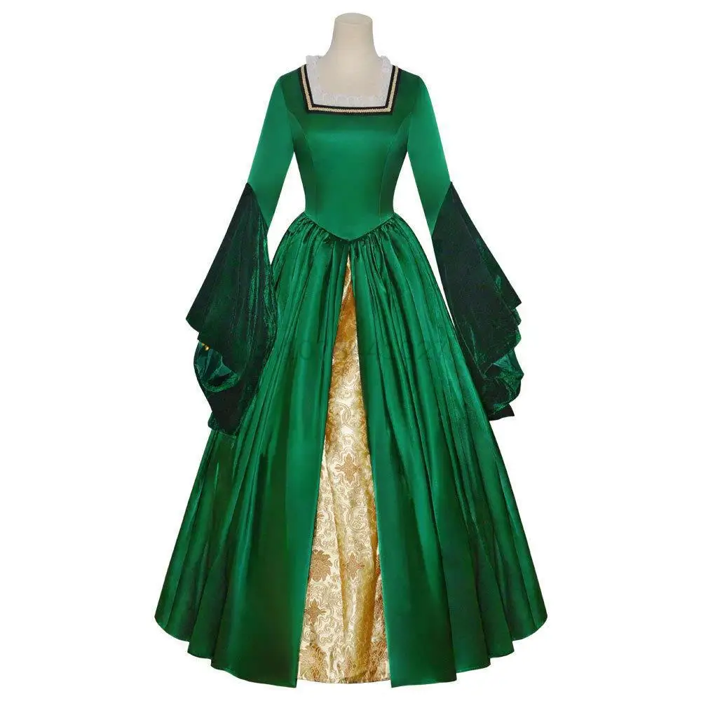 

2023 Cosplay Diy Queen Green Dress Queen Cosplay Princess Ball Gown Civil War Medieval Dress Musical Costume