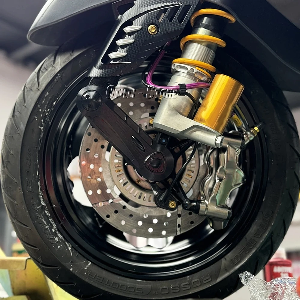 

Motorcycle Accessories CNC Front Shock Absorber Fork Suspension Cover For Vespa GTS GTV 300 Sprint 150 Primavera LX 150