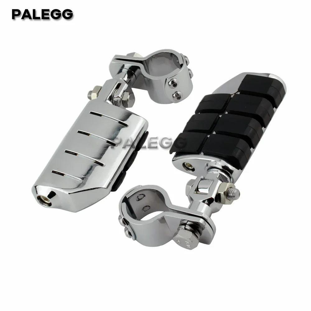 Motorcycle Accessory Highway Clamp Foot Pegs Footrest Pedal Footpegs Mount For Harley Electra Road King Street Glide 1-1/4\