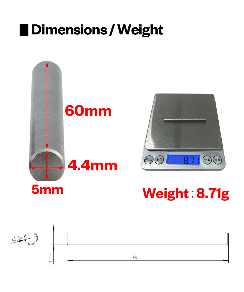 Trianglelab® Voron 2.2 3D-Drucker Motorion Linear-Achsen-Kit 5mm geschliffene Flachwelle 60mm D-Cut-Welle – Detail 2