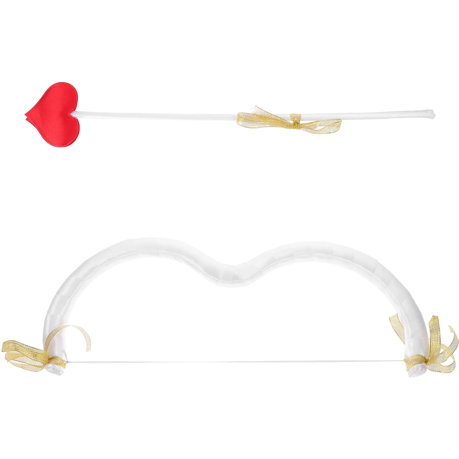 Conjunto de disfraz de Cupido con flecha de lazo para fiesta de San Valentín, traje para mujeres y hombres, accesorio para actuación en escenario, Idea de regalo