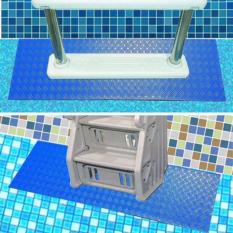 Tappetino per scaletta per piscina o tappetino per scaletta per piscina spesso tappetino protettivo per scaletta per piscina con struttura antiscivolo per evitare lo scivolamento