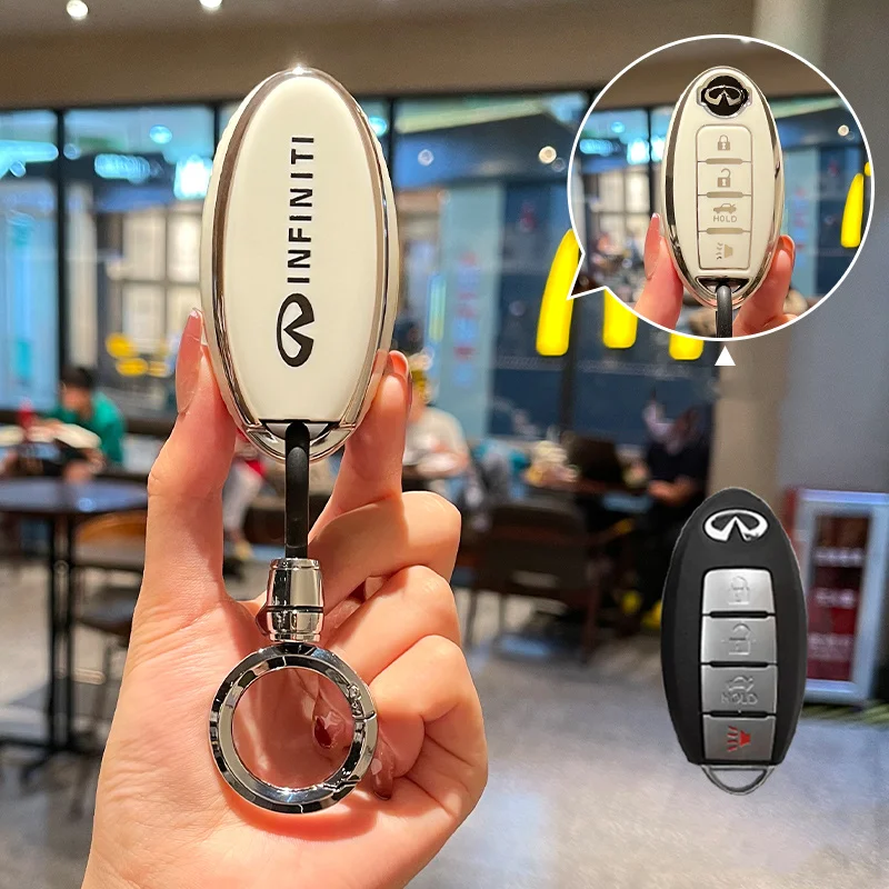 

Fashion Soft TPU Car Smart Key Case Cover Shell Key Bag For Infiniti Q50 Q60 Q70 QX50 QX60 QX70 G25 FX JX35 FX25 FX35 EX35 FX37