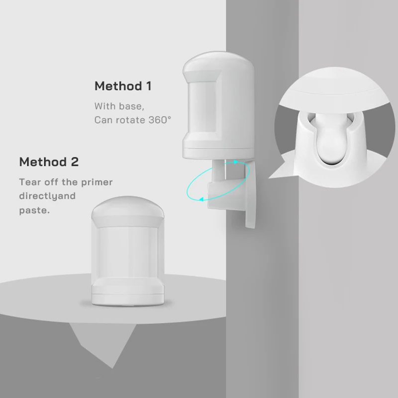 Tuya Zigbee PIR Motion Sensor Presence Sensor Roteate 360° Human Body Detection App Remote Control for Smart Life