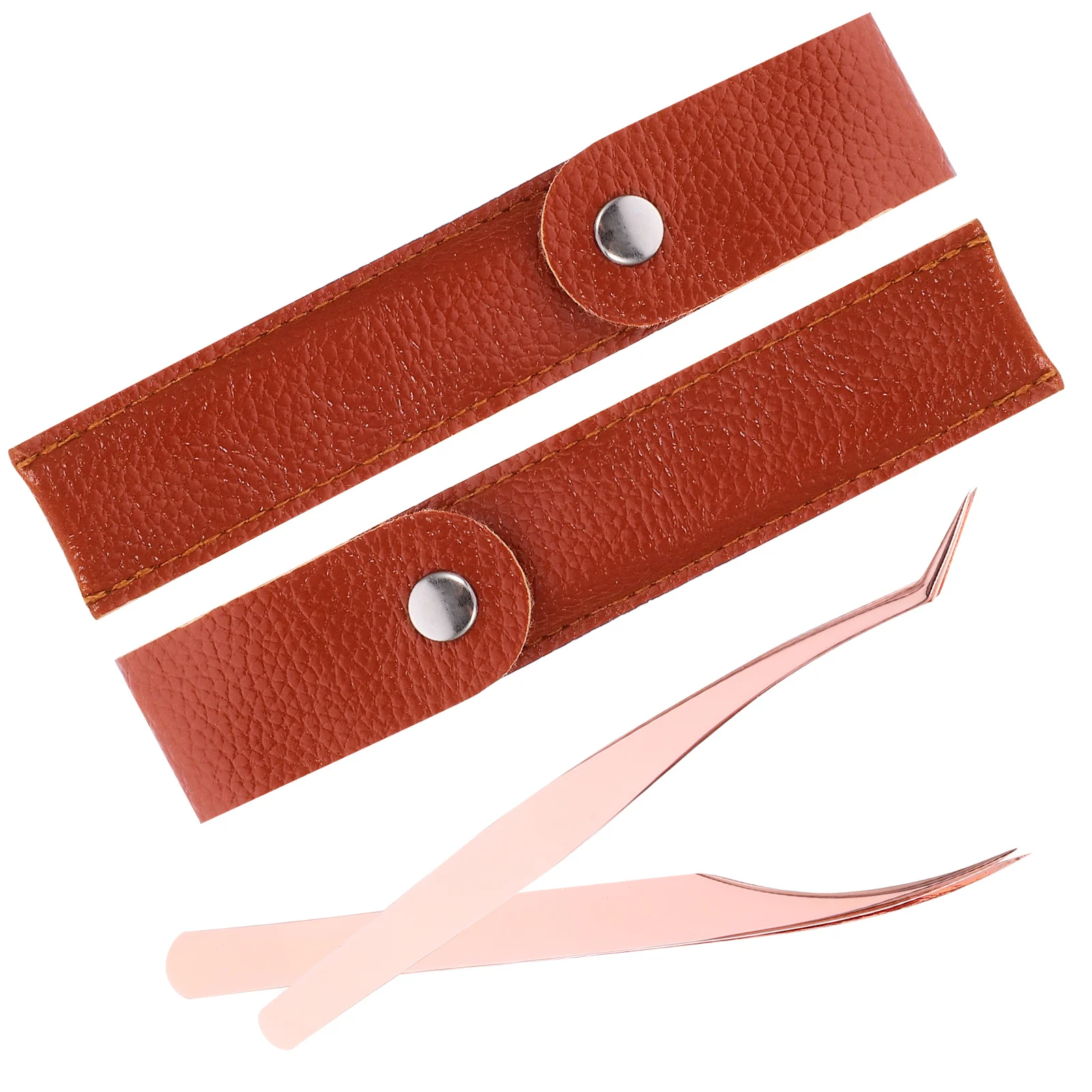 4Pcs Eyelashes Tweezers Set Stainless Steel Precision Lash Tweezers for Eyelash Extension Curved Dolphin Shape Makeup Tool