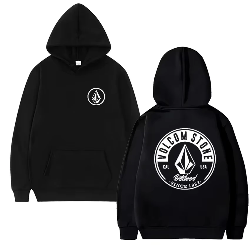 2026 Fashion Hoodie Women and man Hoody Volcom Stone Double-sided Casual Graphic Sports Tops Breathable Streetwear Clothing