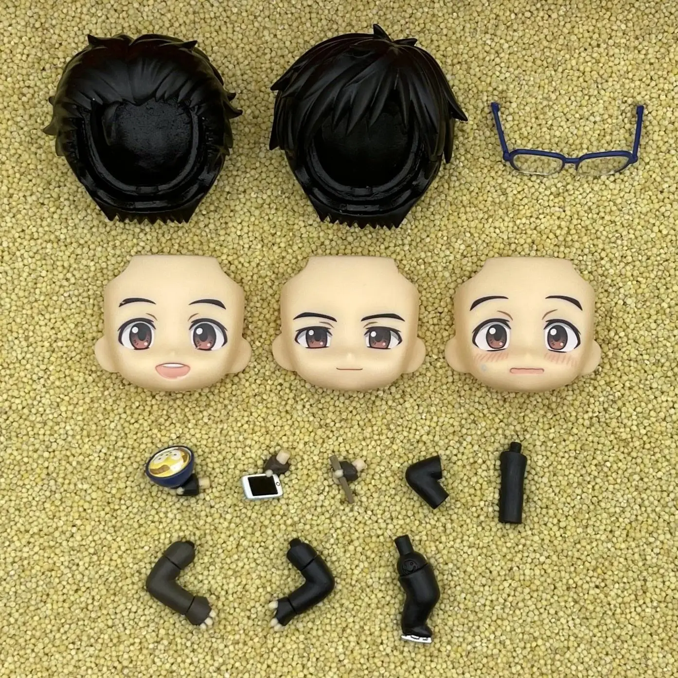 xiongmaohuoguo GSC Clay Man Face pop gezicht haar pop accessoires