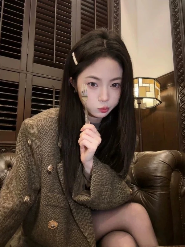 

Extra Large 300 Pou Korean Sle Unique Super Beautiful Woolen Coat Men Women Winter High End Thiened Woolen Jaet