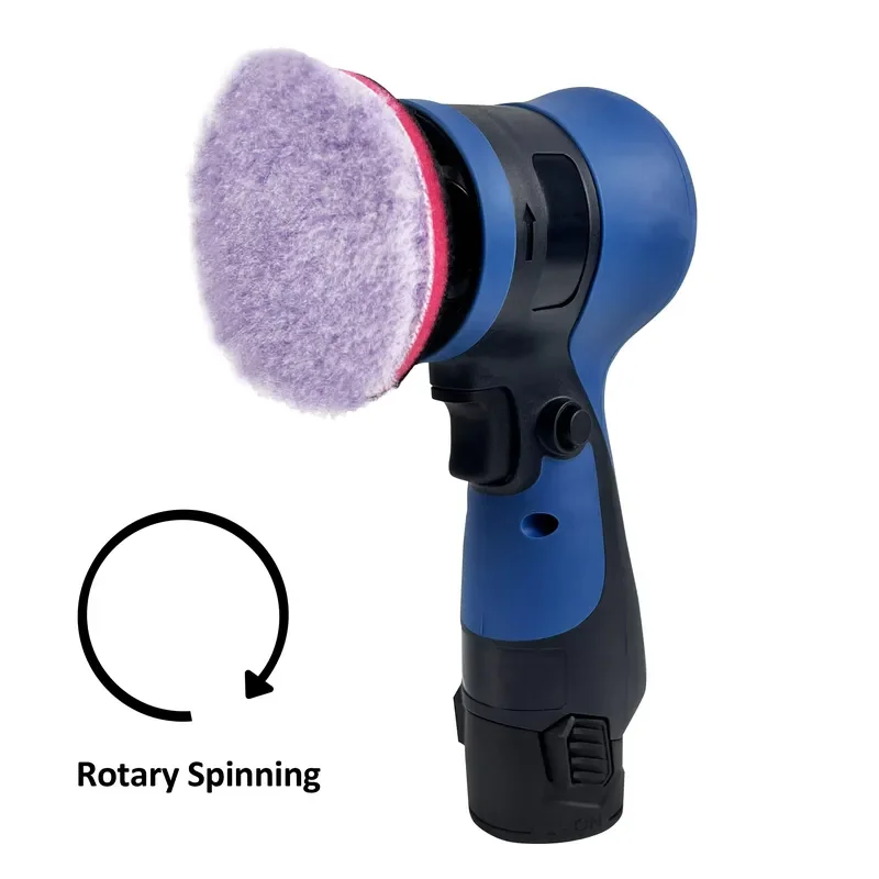 75mm Cordless Buffer Polisher 3 Inch Portable Rotary Detailing Tool 75W Adjustable Speed Battery Powered Industrial Grade