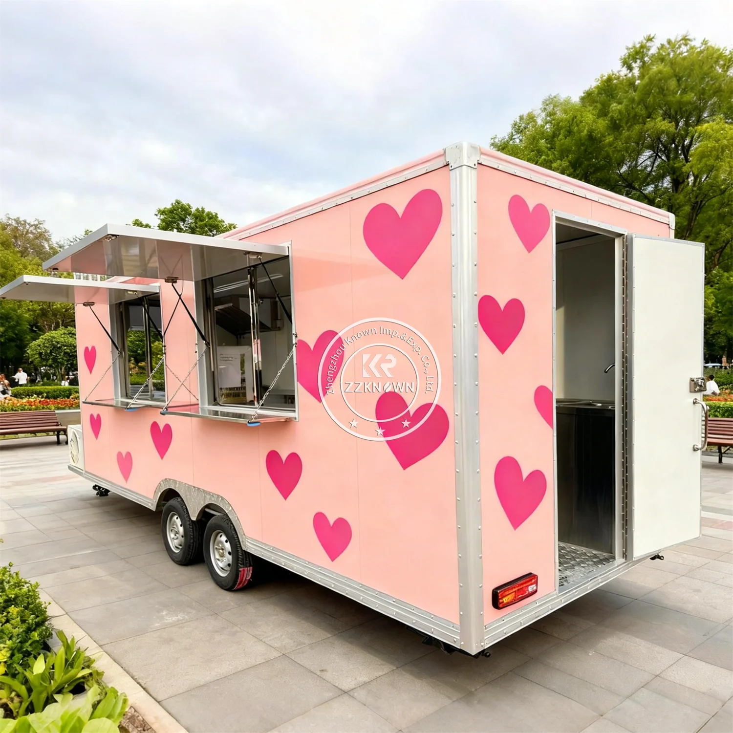

Mobile Hot Dog Taco BBQ Fast Food Trailer Fully Equipped Pancake Ice Cream Food Cart Concession Trailer Food Truck