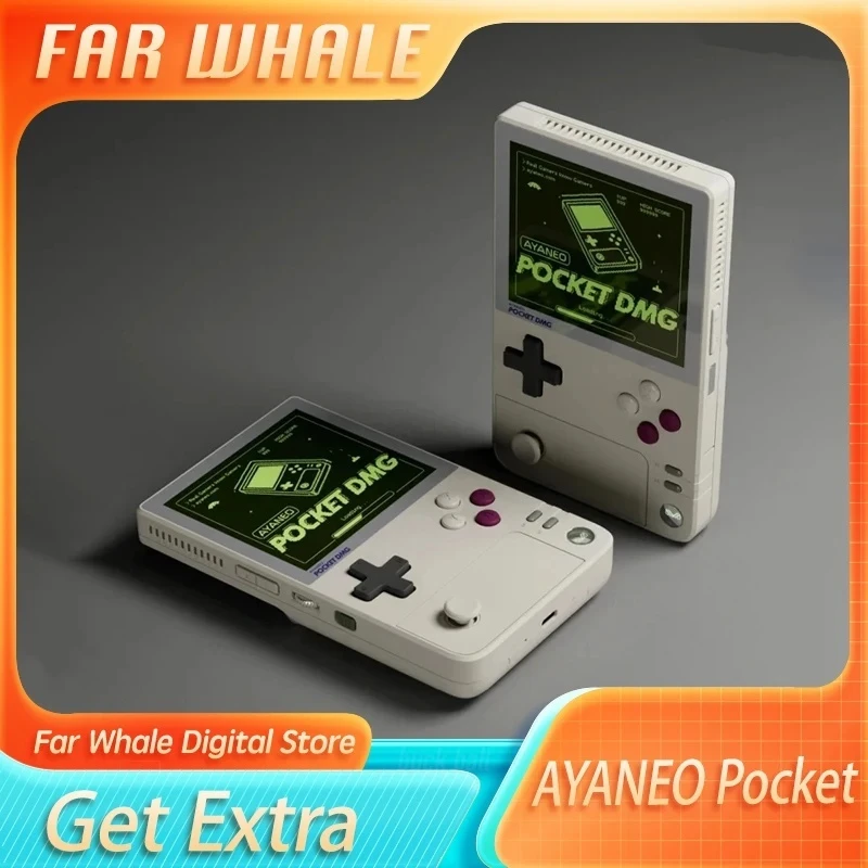 AYANEO Pocket DMG Game Console 1240*1080 Resolution Screen 3.92Inch OLED 6000mAh Gyroscope Handheld Game Consoles Customize Gift