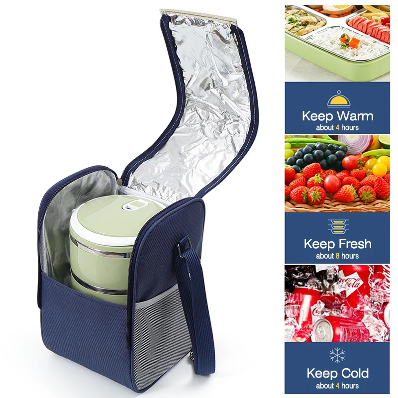 8L Portable Preservation Refrigeration Lunch Box Food Box Durable Waterproof Picnic Bag School Work Outdoor Camping Travel