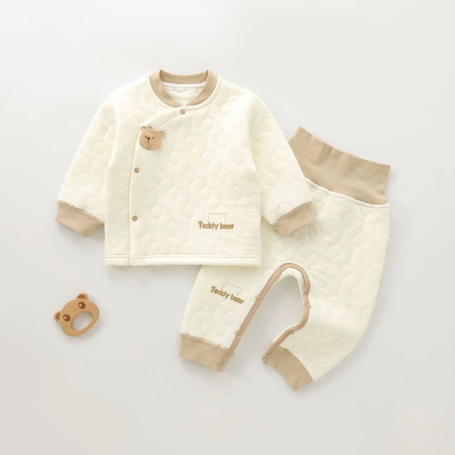 Baby Girl Outfit Combed Cotton Long Sleeve Tops Pants Two Pieces Autumn Winter Infant Clothing Baby Clothes Set