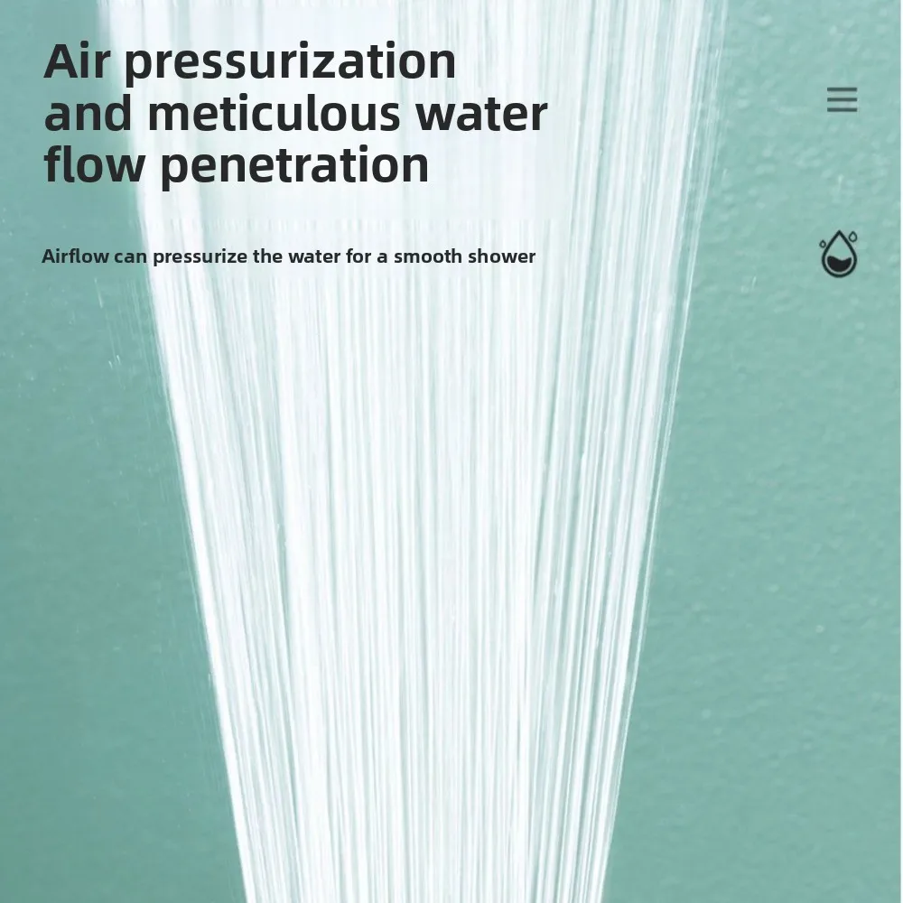 

High Pressure Shower Head Round Large Flow Rainfall Bathroom Shower Head Filter Element Detachable Bathroom Shower Tool