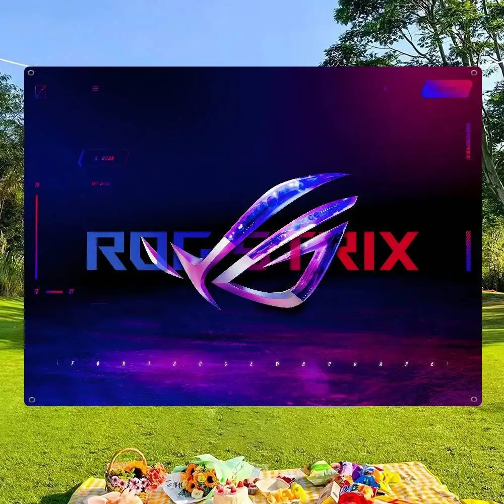 A-AsuS-S R-ROG LOGO Advanced Printing Commercial Advertising Flag Company Party Banner